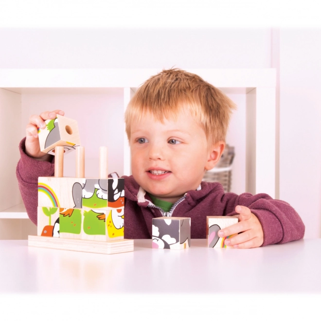 Stacking Animal Blocks for Babies