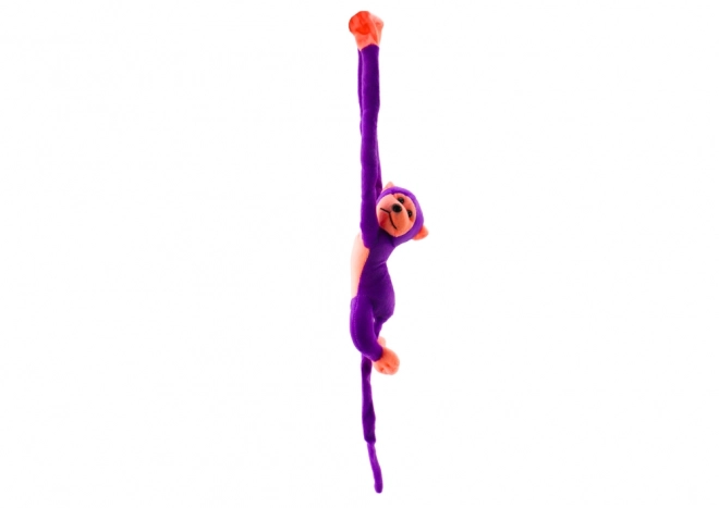 Plush Monkey Toy with Sound Purple 60 cm