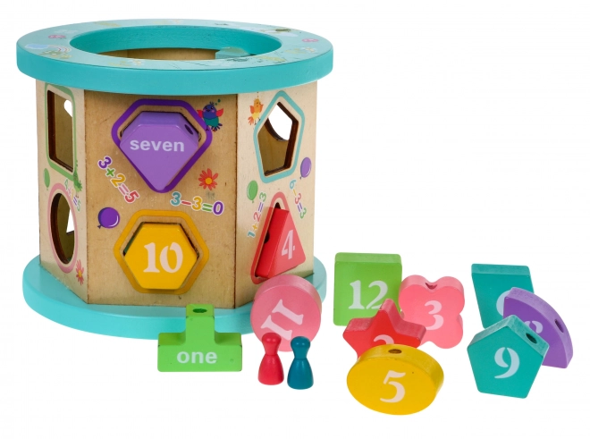 Wooden Educational Multicube 4-in-1 for Children – Sorter and Maze Game