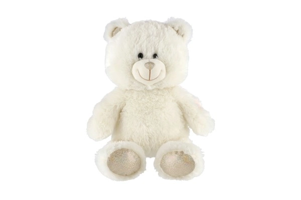 Dreamy White Teddy Bear with Light and Sound