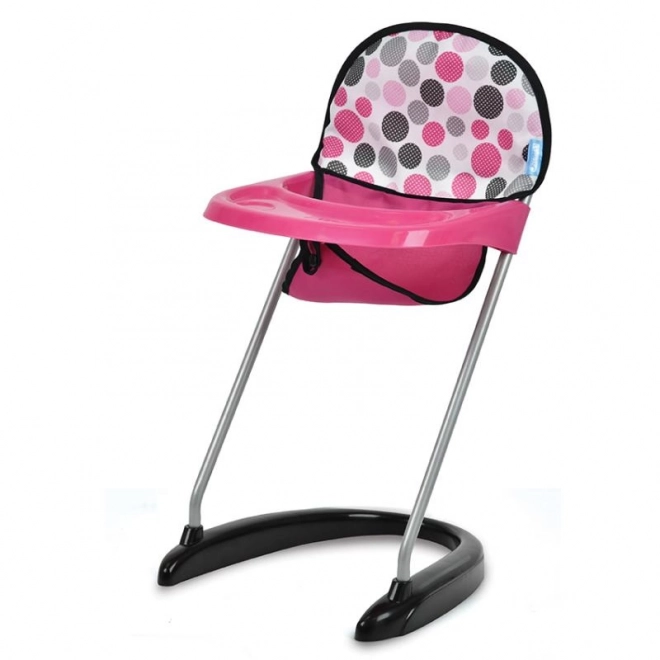 Doll High Chair With Polka Dots