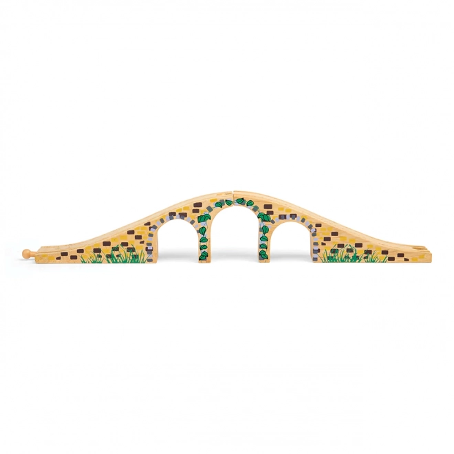 Wooden Toy Train Track Bridge