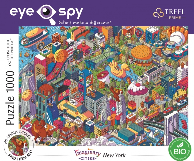 Trefl Puzzle UFT Eye-Spy Imaginary Cities: New York 1000 Pieces