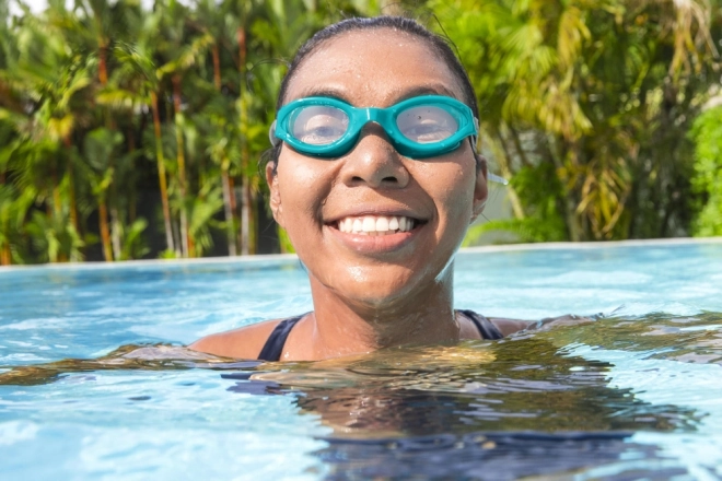 Blue Swimming Goggles Bestway