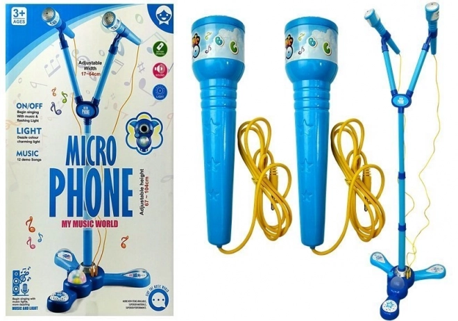 Karaoke Microphone Set with Stand for Kids