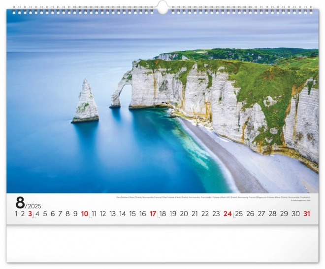 Notique Wall Calendar Sea 2025