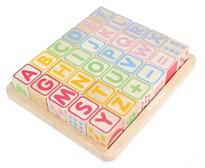 Multifunctional Wooden Alphabet Blocks by Le Toy Van