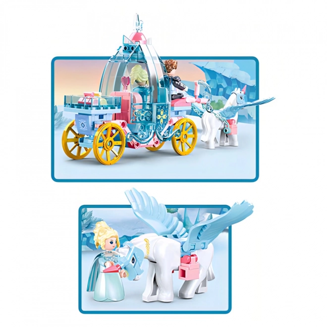 Sluban Winter Fairies Unicorn Carriage