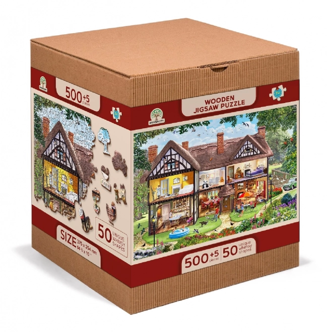 Wooden Puzzle Summer House 2-in-1 505 Pieces