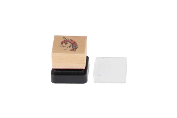 Unicorn Wooden Stamps Set with Ink Pad