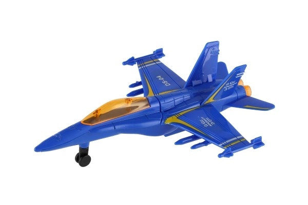 Pull-Back Metal and Plastic Fighter Jet Toy