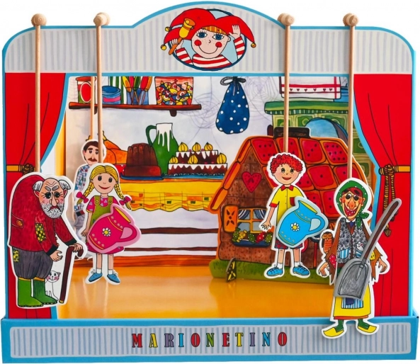 Teatro delle marionette Cappuccetto Rosso e Casetta di marzapane