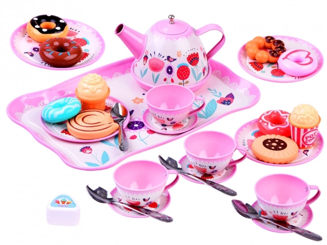 Tea Set with Cookies for Kids