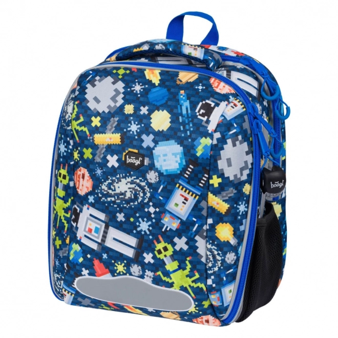 School Backpack Shelly Space Game