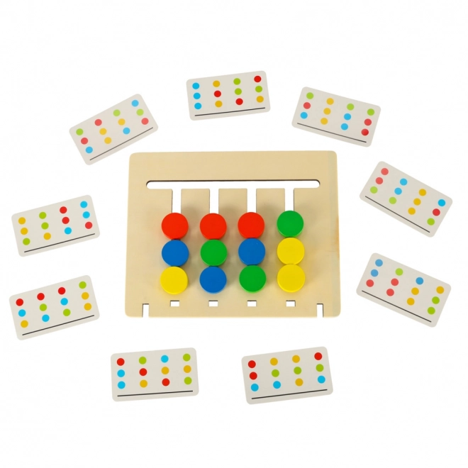 Wooden Educational Toy Match Colors and Fruits Montessori