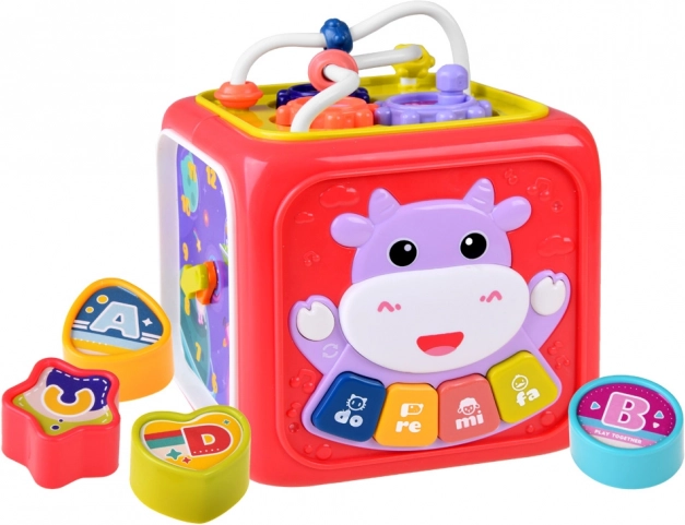Light-up mini piano with animal sounds and melodies