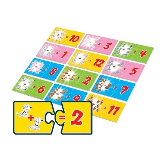 Memory Puzzle Game Adding and Subtracting