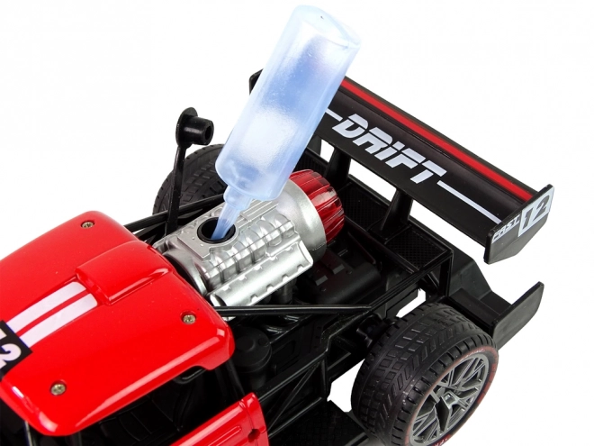 Remote Control Sports Car with Steam Effect - Red