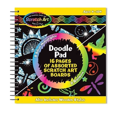 Scratch Note Pad for Kids - 16 Sheets