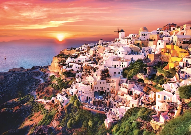 Sunset Over Santorini 1000 Piece Puzzle