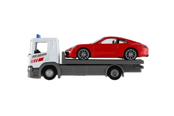 Auto Tow Truck Welly Scania P320 with Vehicle