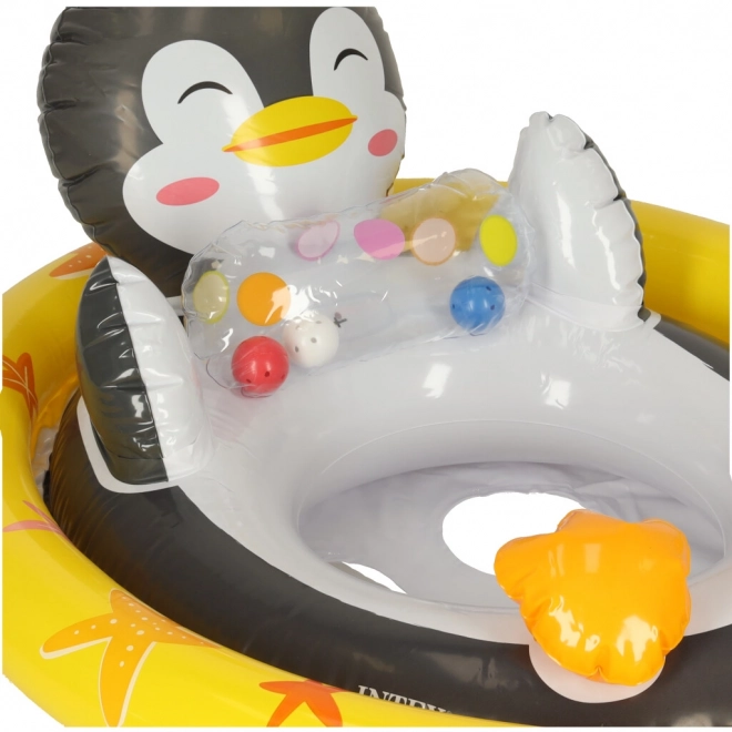 Inflatable Penguin Swim Ring for Children