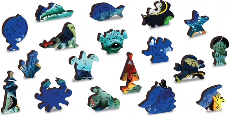 Unique pieces shaped like sea creatures