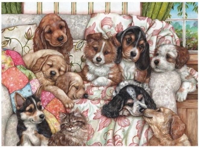 Anatolian Puzzle Puppies in Blankets 1000 Pieces