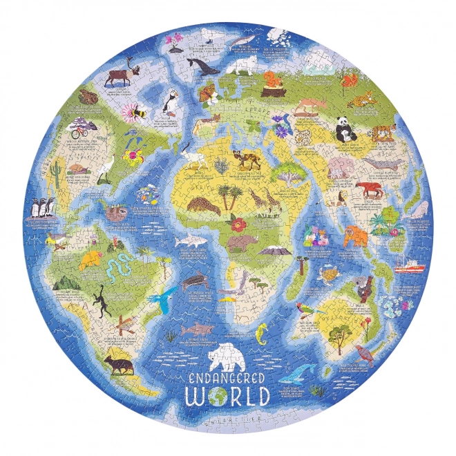 Ridley's Games Endangered World Puzzle 1000 Pieces