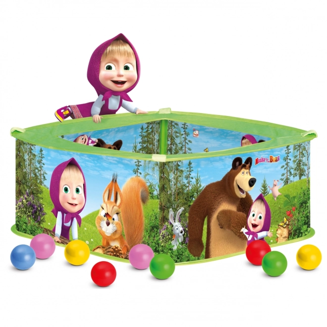 Children's Ball Pit with Balls Masha and the Bear