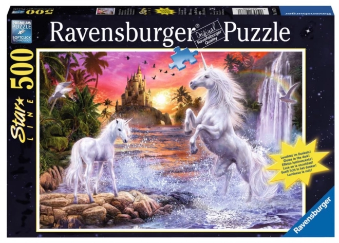 Glowing Unicorns at the River Puzzle