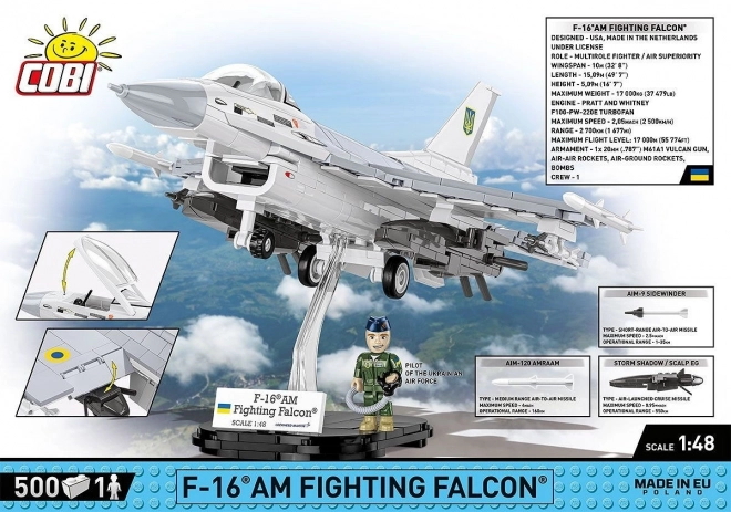 F-16C Fighting Falcon Building Blocks Set