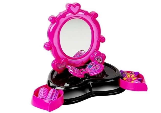 Hair Salon Braiding Vanity with Mirror and Sounds