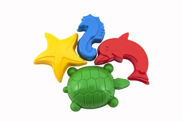 Kleurige vormen van zeedieren