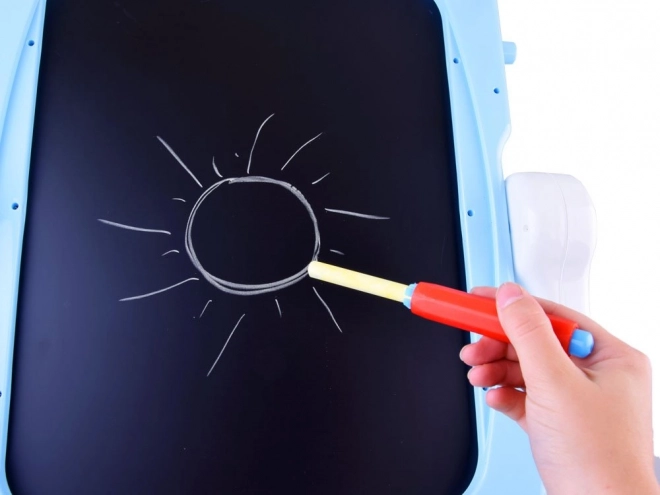 Magnetic and Chalk Drawing Board for Kids – Red