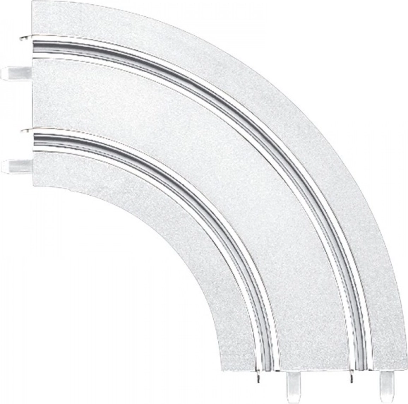 Curve 1/90° snow and ice for CARRERA GO!!!, GO!!! PLUS and DIGITAL 143 slot car tracks (2 pcs)