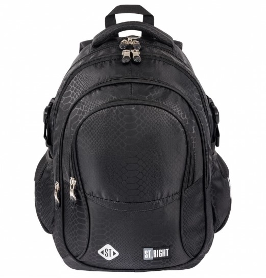 Youth school backpack with four compartments