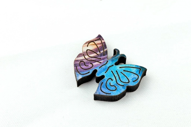 Luminescent Wooden Butterfly Puzzle