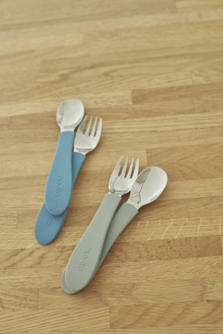 Children's Cutlery Set in Sage Green