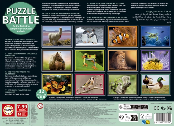 Educa Nature Puzzle Battle 12x42 Pieces