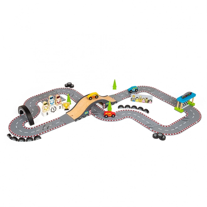 Bigjigs Racing Day Wooden Track Set