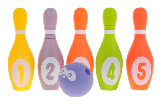 Foam Bowling Set for Children 6m+ in Pastel Colors