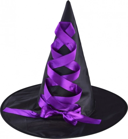 Cappello a punta con nastro di raso
