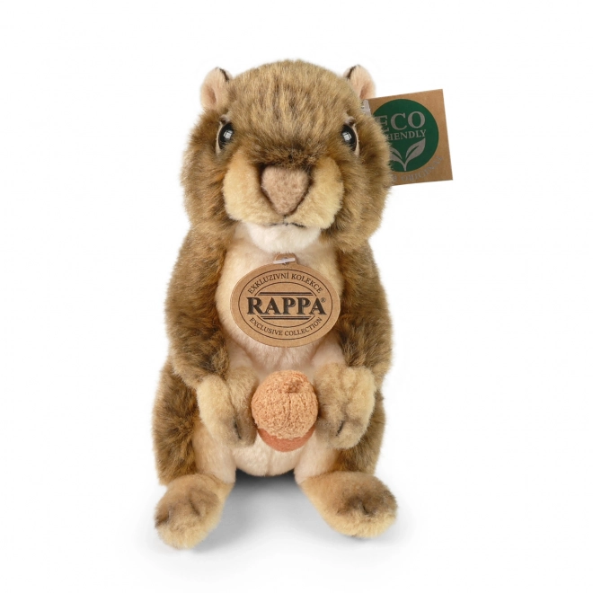 eco-friendly plush squirrel with nut