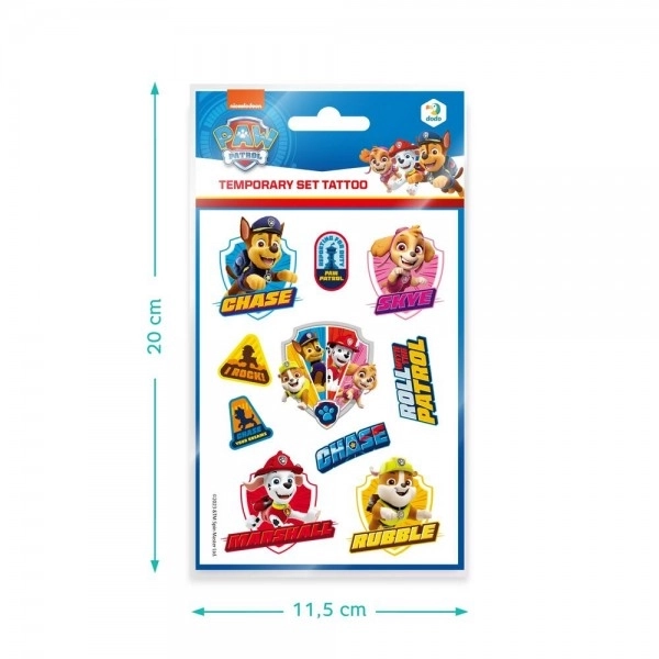 Paw Patrol Temporary Tattoos Set