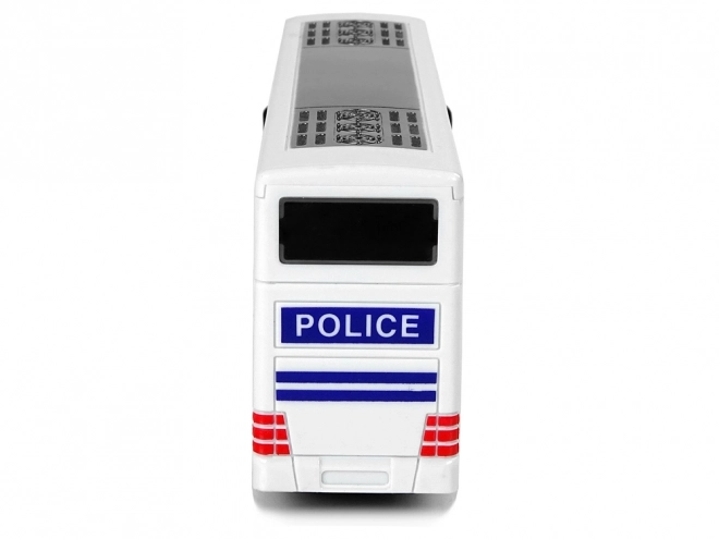 Double-Decker Police Bus with Sound and Pull-Back Mechanism