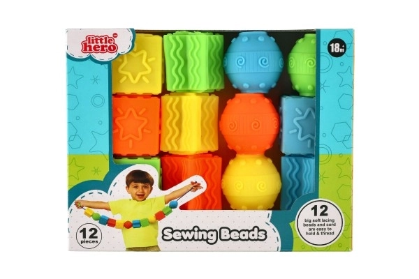 Gummiförmige Perlenkette Spielset 12 Stück