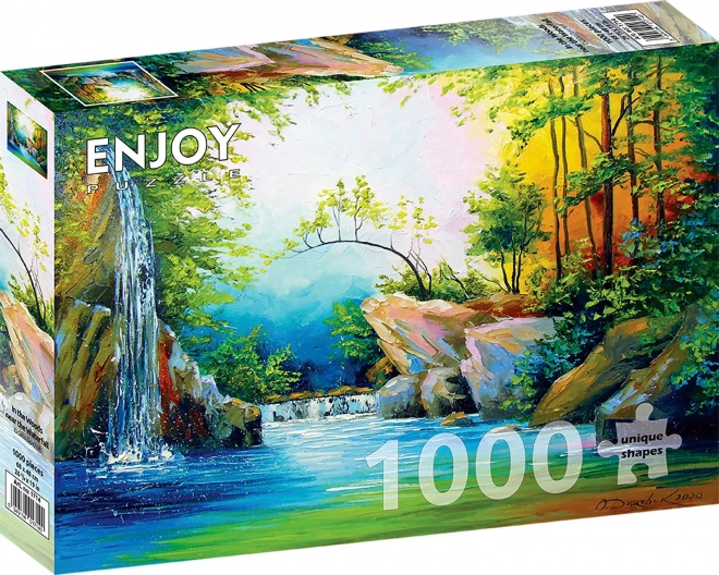 Enjoy Forest Waterfall Puzzle 1000 Pieces