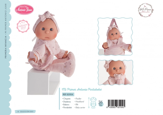 My First Doll with Carrier - Baby with Soft Fabric Body by Antonio Juan