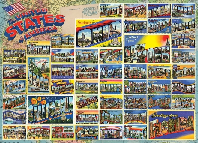 Cobble Hill American Historic Postcards Puzzle 1000 Pieces